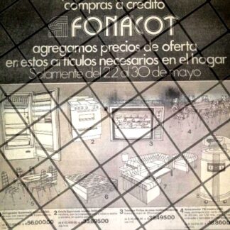 CARTEL PUBLICITARIO RETRO DE MONTERREY MUEBLERIA STANDARD 1984