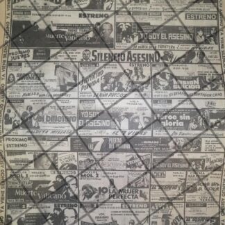 CARTELERA DE CINE RETRO DE MONTERREY 1984 LOU FERIGNO ETC