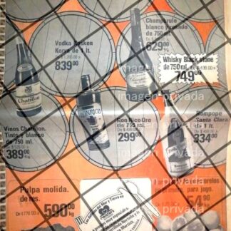 CARTEL PUBLICITARIO RETRO MONTERREY TIENDAS SORIANA 1984