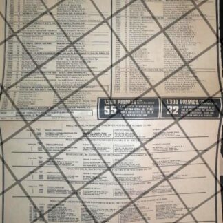 CARTEL PUBLICITARIO RETRO SORTEO DE LA SIEMBRA CULTURAL 1984