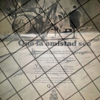 CARTEL PUBLICITARIO RETRO CASA PEDRO DOMEQC 1984