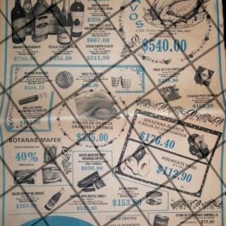 CARTEL PUBLICITARIO RETRO TIENDA AZCUNAGA MONTERREY