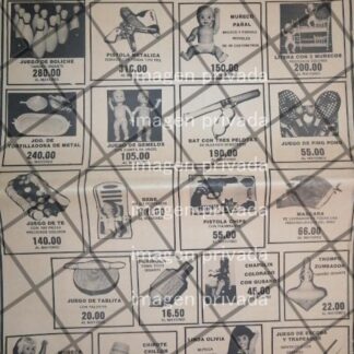 CARTEL RETRO FABRICANTES ASOCIADOS DEL NORTE / JUGUETES