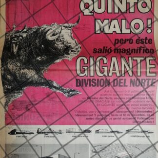 PUBLICIDAD RETRO. TIENDA GIGANTE 1969 T. POSTER /5