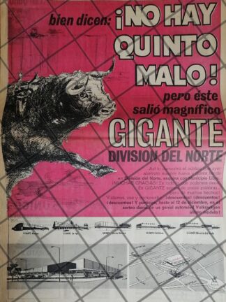 PUBLICIDAD RETRO. TIENDA GIGANTE 1969 T. POSTER /5