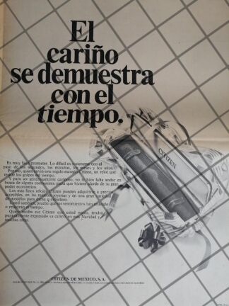 PUBLICIDAD RETRO CITIZEN DE MEXICO S.A 1969 T. POSTER