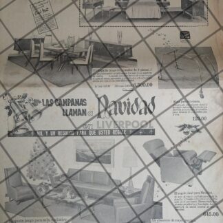 PUBLICIDAD RETRO TIENDA LIVERPOOL 1964 /101 T. POSTER