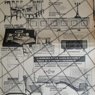 PUBLICIDAD RETRO TIENDA MUEBLERIA NUEVA 1969 T. POSTER N2