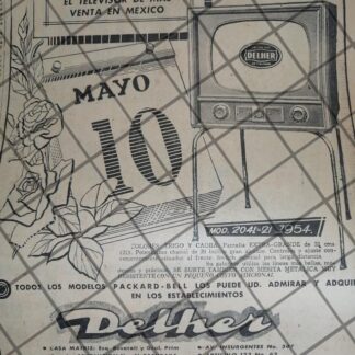 CARTEL PUBLICITARIO RETRO ESTUFAS DELHER 1954 /RV