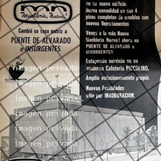 PUBLICIDAD RETRO TIENDA MUEBLERIA NUEVA 1969 T. POSTER RV