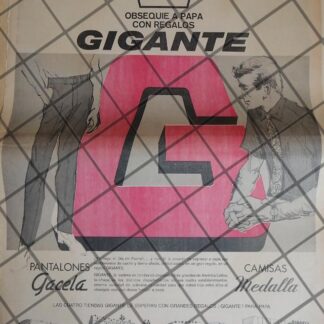 PUBLICIDAD RETRO. TIENDA GIGANTE 1968 T. POSTER /3