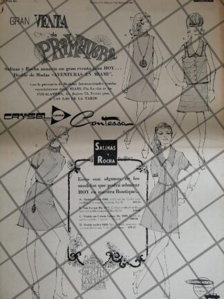 PUBLICIDAD RETRO TIENDA SALINAS Y ROCHA 1969 /11