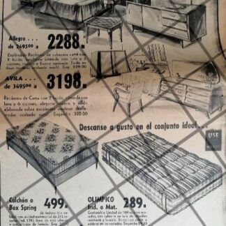 PUBLICIDAD RETRO TIENDA SALINAS Y ROCHA 1969 /10