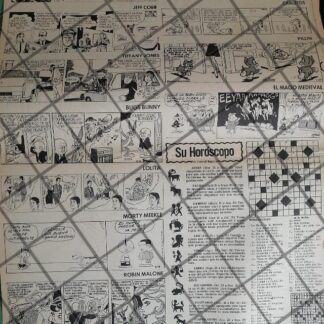 TIRA COMICA RETRO 27 MARZO 1969 T. POSTER RV