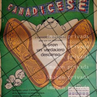 PUBLICIDAD RETRO. ZAPATERIAS CANADA M1969 T. POSTER RV