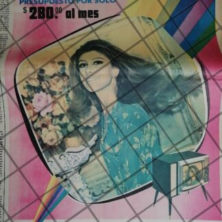 CARTEL PUBLICITARIO RETRO TELEVISORES MAJESTIC 1969 /RV