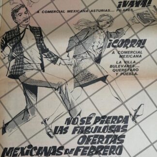 PUBLICIDAD RETRO TIENDA COMERCIAL MEXICANA D.F 1969