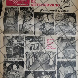 PUBLICIDAD RETRO INAUGURAN TIENDA COMERCIAL MEXICANA PUE