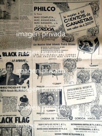 PUBLICIDAD ANTIGUA TIENDA GORDOA HNOS. 1958 Y MAS