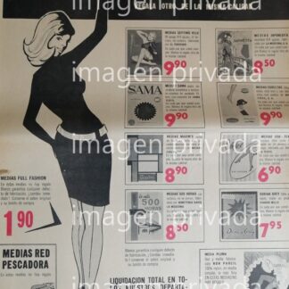 PUBLICIDAD ANTIGUA TIENDA BLANCO DE PUEBLA 1969