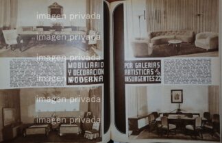 CARTEL ANTIGUO MUEBLERIA GALERIAS ARTISTICAS S.A 1948