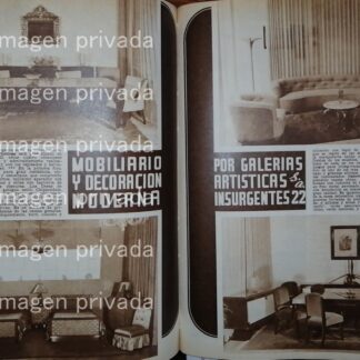 CARTEL ANTIGUO MUEBLERIA GALERIAS ARTISTICAS S.A 1948