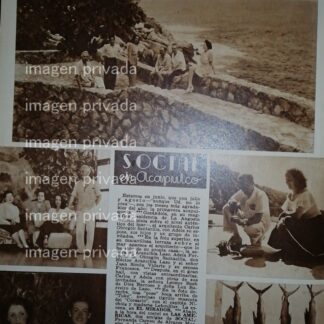 AFICHE ANTIGUO CARLOS OBREGON SANTACILIA. ACAPULCO 1948