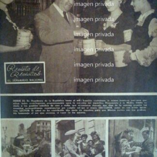 AFICHE RETRO AVILA CAMACHO COLECTA MONUMENTO A LA MADRE