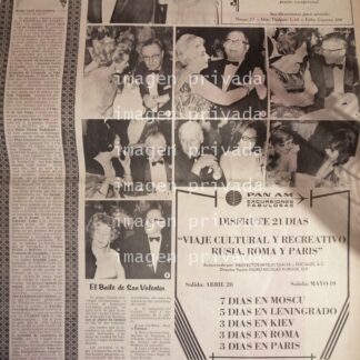 AFICHE RETRO ALTA SOCIEDAD HACIENDA LOS MORALES 1969