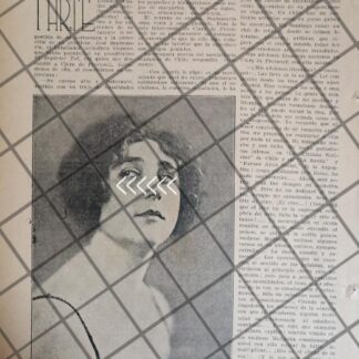 AFICHE RETRO LA ESCRITORA, CLARA DE PROVASOLI 1920