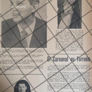 AFICHE RETRO EL CANTANTE DANIEL DUNO Y OTROS 1944