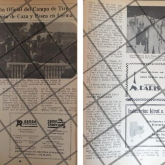 AFICHE RETRO INAUGURAN CAMPO DE TIRO BUENA VISTA 1985