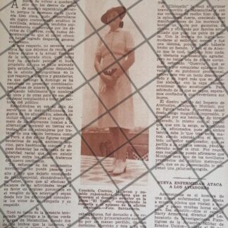 AFICHE RETRO CONCHITA CINTRON EN MEXICO 1937