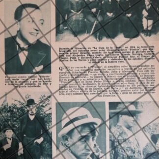 AFICHE RETRO PEDRO ELVIRO RODRIGUEZ "PITOUTO" EN MEXICO 1936