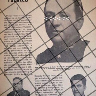 AFICHE RETRO GENERAL AUREO LINO CALLES PARDO 1931 Y OTROS