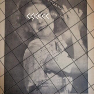 AFICHE RETRO BLANCCHE GRAY. RADIO DIFUSORA XEFO 1931