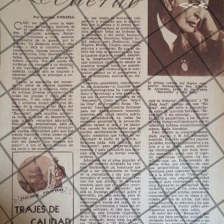 AFICHE ANTIGUO. EL MUSICO ALBERTO M. ALVARADO 1934