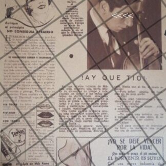 AFICHE ANTIGUO MUSICO SAMUEL BONIFACIO ZARATE 1934 Y OTROS