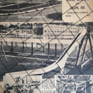 AFICHE ANTIGUO CENTRO DEPORTIVO FERROCARRILERO VERACRUZ 58