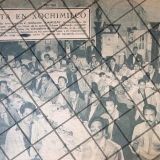AFICHE ANTIGUO RESTAURANT LAS AMAPOLAS, XOCHIMILCO 1941