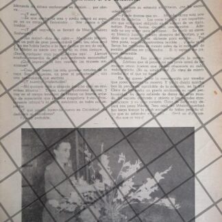 AFICHE RETRO. CLARA INES SUAREZ DE SADWAZKY 1931 /2