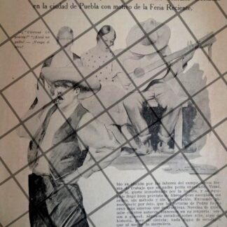 CARICATURA ANTIGUA DE JESUS NIETO HERNANDEZ 1919 /RARO