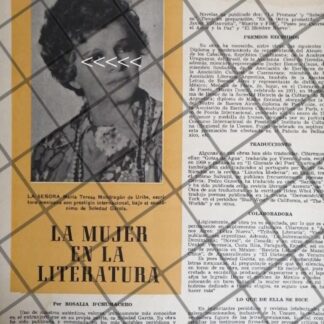 AFICHE RETRO MARIA TERESA MONDRAGON DE URIBE 1975