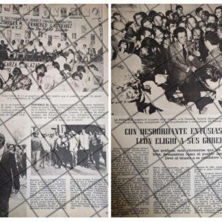 AFICHE ANTIGUO PEDRO ZORRILLA MARTINEZ ELECTO N.L 1973