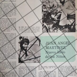 AFICHE ANTIGUO ACTOR. JUAN ANGEL MARTINEZ 1973