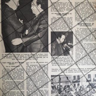 AFICHE ANTIGUO CARLOS HANK GZZ Y GOBERNADOR DE TOLUCA 1974