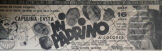 AFICHE PUBLICITARIO RETRO PELICULA. MI PADRINO 1969. CAPULINA