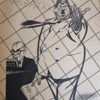 CARICATURA RETRO ANTONIO CARRILLO FLORES /FREYRE 1955