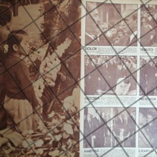 AFICHE ANTIGUO. FUNERALES DE MANUEL AVILA CAMACHO 1955