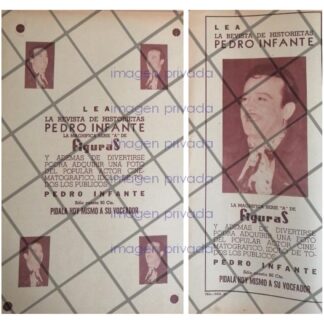CARTEL PUBLICITARIO RETRO LANZAN REVISTA PEDRO INFANTE /N10